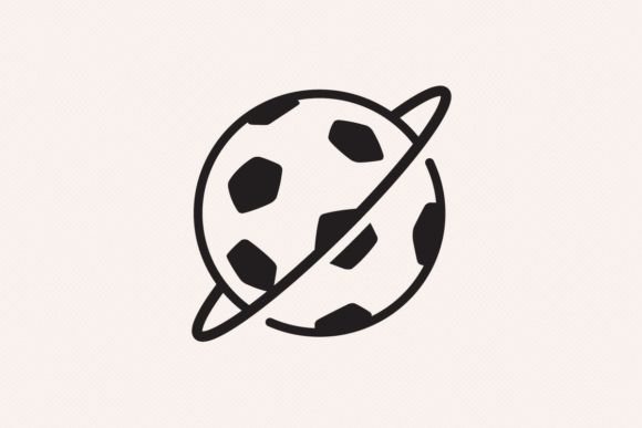 A Designer's Review of a Soccer Football Planet Ball Outline for Local Branding