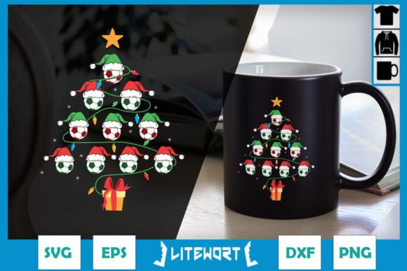 A Festive Soccer Ornament Graphic for Crafty Blog Graphics