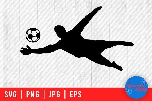 A Goalkeeper Graphic for Crafts and Blog Visuals