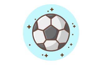A Soccer Ball Circle Icon for Sports Graphics and Branding