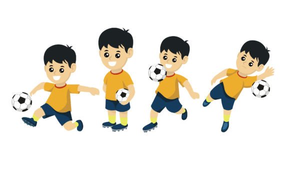 A Soccer Illustration for Small Business Graphics and Branding