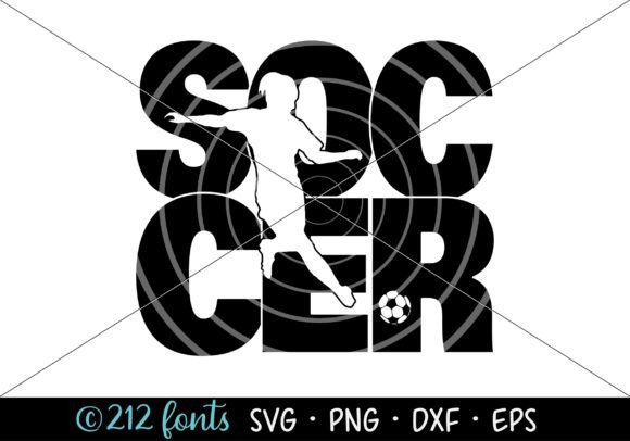 A Soccer Silhouette Graphic: Versatility for Creative Projects