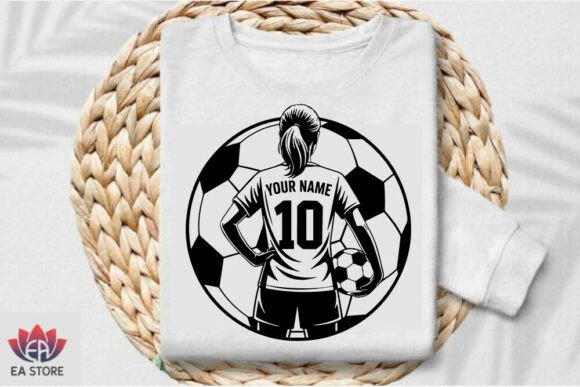 Custom Soccer Girl SVG-01: Graphics for Crafts & Content