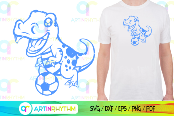 Dinosaur Soccer SVG: Kids’ Sports Graphics & Crafts
