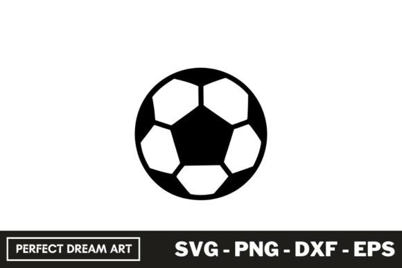 Soccer Ball Silhouette SVG: Graphics & Crafts