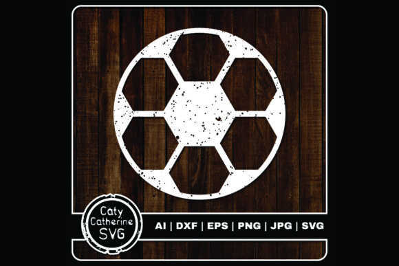 Soccer Distressed Sports Ball Graphics for Crafts