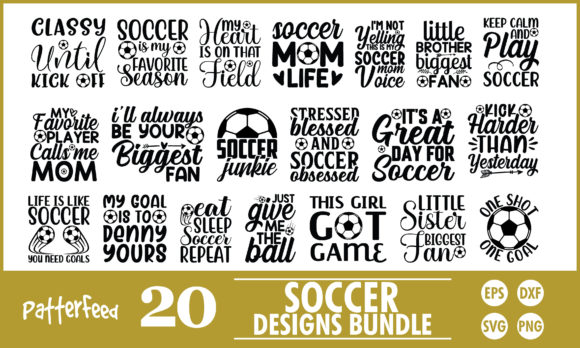 Soccer SVG Bundle: Essential Graphics for Crafters